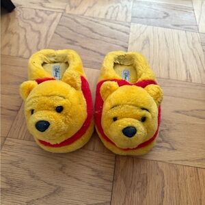 Yellow and Red Winnie the Pooh Slippers